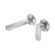 Ecco Wall Basin/Bath Mixer Separate Back Plate Brushed Nickel