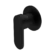 Ecco Shower Mixer 80mm Round Plate Matte Black