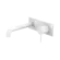 Mecca Wall Basin/Bath Mixer 230mm Matte White