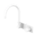 Mecca Wall Basin/Bath Mixer Swivel Spout Handle Up Matte White