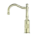 York Basin Mixer Hook Spout With Metal Lever Aged Brass
