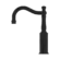 York Basin Mixer Hook Spout With Metal Lever Matte Black