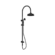 York Twin Shower With Metal Hand Shower Matte Black