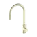 York Pull Out Sink Mixer With Vegie Spray Function With White Porcelain Lever Aged Brass