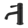 York Straight Basin Mixer With Metal Lever Matte Black