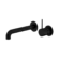 Mecca Wall Basin/Bath Mixer Separate Back Plate Handle Up 260mm Matte Black