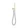 Zen SS316L Shower On Bracket With Outdoor Shower Hose Brushed Gold