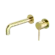 Dolce Wall Basin/Bath Mixer Separate Back Plate Brushed Gold