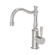 York Basin Mixer Hook Spout With Metal Lever Brushed Nickel