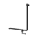 Mecca Care 32mm 90 Degree NZ4121 Accessible Toilet Grab Rail 750X750mm With Toilet Roll Holder Matte Black