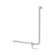 Mecca Care 32mm 90 Degree NZ4121 Accessible Toilet Grab Rail 750X750mm With Toilet Roll Holder Brushed Nickel
