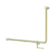 Mecca Care 32mm DDA Accessible Toilet 90 Degree Bent Tube Grab Rail 600X1000mm With Toilet Roll Holder Brushed Gold