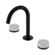 Serenity Basin Set Arc Spout With Carrara Handle Matte Black