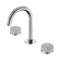 Serenity Basin Set Arc Spout With Rome Travertine Handle Chrome