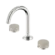 Serenity Basin Set Arc Spout With Rome Travertine Handle Brushed Nickel
