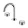 Serenity Basin Set Arc Spout With Metal Handle Chrome