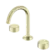 Serenity Basin Set Arc Spout With Metal Handle Brushed Gold