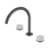 Serenity Bath/Kitchen Set Arc Spout With Carrara Handle Gun Metal