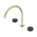 Serenity Bath/Kitchen Set Arc Spout With Verde Alpi Handle Brushed Gold