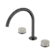Serenity Bath/Kitchen Set Arc Spout With Rome Travertine Handle Gun Metal