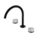Serenity Bath/Kitchen Set Arc Spout With Arabescato Corchia Handle Matte Black