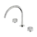 Serenity Bath/Kitchen Set Arc Spout With Arabescato Corchia Handle Brushed Nickel