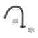 Serenity Bath/Kitchen Set Arc Spout With Arabescato Corchia Handle Gun Metal