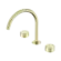 Serenity Bath/Kitchen Set Arc Spout With Metal Handle Brushed Gold