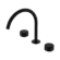 Serenity Bath/Kitchen Set Arc Spout With Marquina Black Handle Matte Black