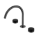 Serenity Bath/Kitchen Set Arc Spout With Marquina Black Handle Gun Metal