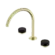 Serenity Bath/Kitchen Set Arc Spout With Marquina Black Handle Brushed Gold