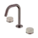 Serenity Basin Set Edge Spout With Rome Travertine Handle Brushed Bronze