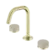 Serenity Basin Set Edge Spout With Rome Travertine Handle Brushed Gold