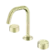 Serenity Basin Set Edge Spout With Metal Handle Brushed Gold