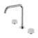 Serenity Bath/Kitchen Set Edge Spout With Carrara Handle Chrome