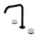 Serenity Bath/Kitchen Set Edge Spout With Carrara Handle Matte Black
