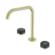 Serenity Bath/Kitchen Set Edge Spout With Verde Alpi Handle Brushed Gold