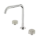 Serenity Bath/Kitchen Set Edge Spout With Rome Travertine Handle Brushed Nickel