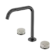 Serenity Bath/Kitchen Set Edge Spout With Rome Travertine Handle Gun Metal