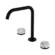 Serenity Bath/Kitchen Set Edge Spout With Arabescato Corchia Handle Matte Black