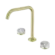 Serenity Bath/Kitchen Set Edge Spout With Arabescato Corchia Handle Brushed Gold
