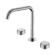 Serenity Bath/Kitchen Set Edge Spout With Metal Handle Chrome