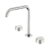 Serenity Bath/Kitchen Set Edge Spout With Metal Handle Brushed Nickel