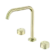 Serenity Bath/Kitchen Set Edge Spout With Metal Handle Brushed Gold