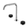 Serenity Bath/Kitchen Set Edge Spout With Marquina Black Handle Chrome