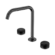 Serenity Bath/Kitchen Set Edge Spout With Marquina Black Handle Gun Metal