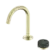 Serenity Progressive Basin Mixer Arc Spout With Verde Alpi Handle Brushed Gold