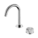 Serenity Progressive Basin Mixer Arc Spout With Arabescato Corchia Handle Chrome