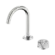 Serenity Progressive Basin Mixer Arc Spout With Arabescato Corchia Handle Brushed Nickel