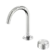 Serenity Progressive Basin Mixer Arc Spout With Metal Handle Brushed Nickel